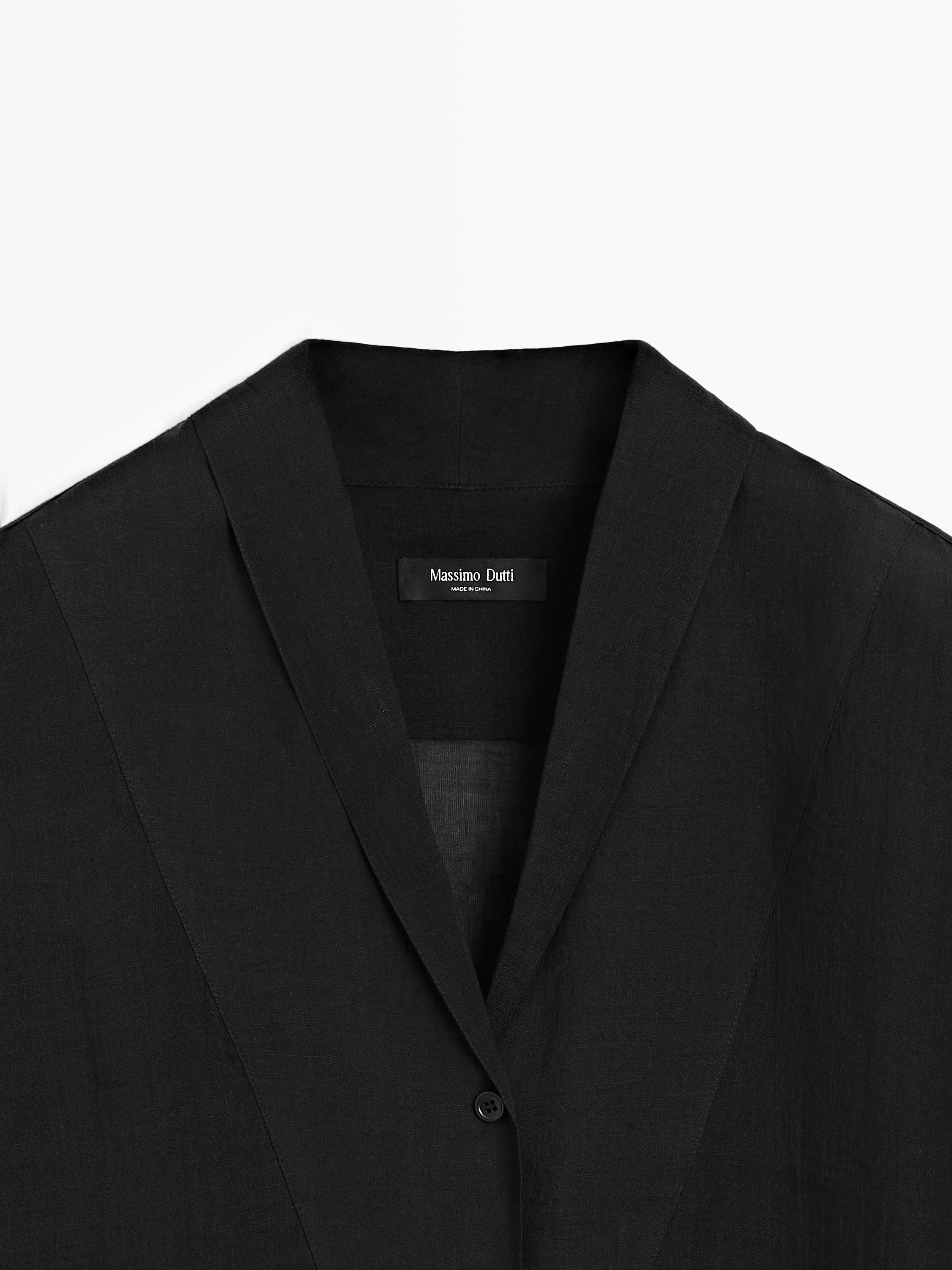 Flowing semi-sheer shirt with chest detail
